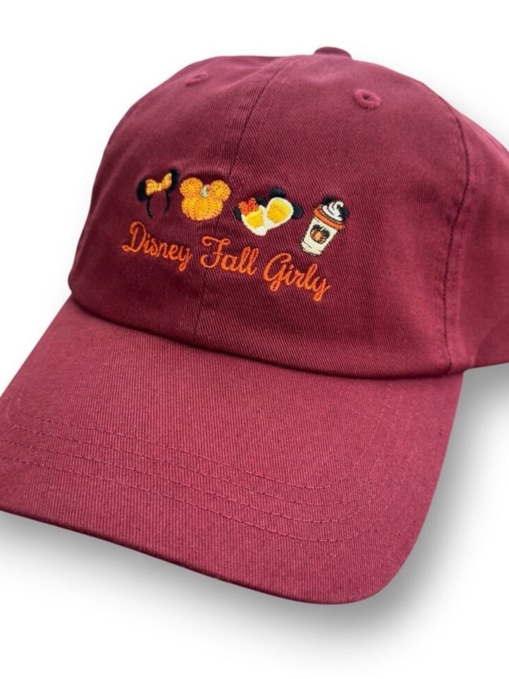 2026 Walt Disney World Parks Halloween Fall Embroidered Baseball Cap (NWT)